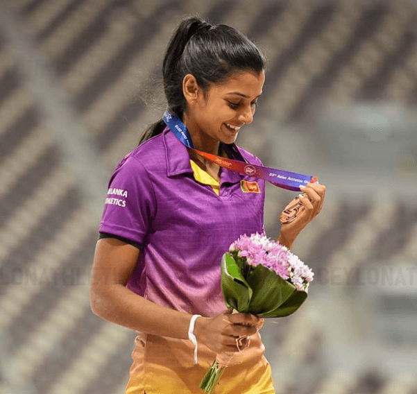 Athlete Vidusha Lakshani
